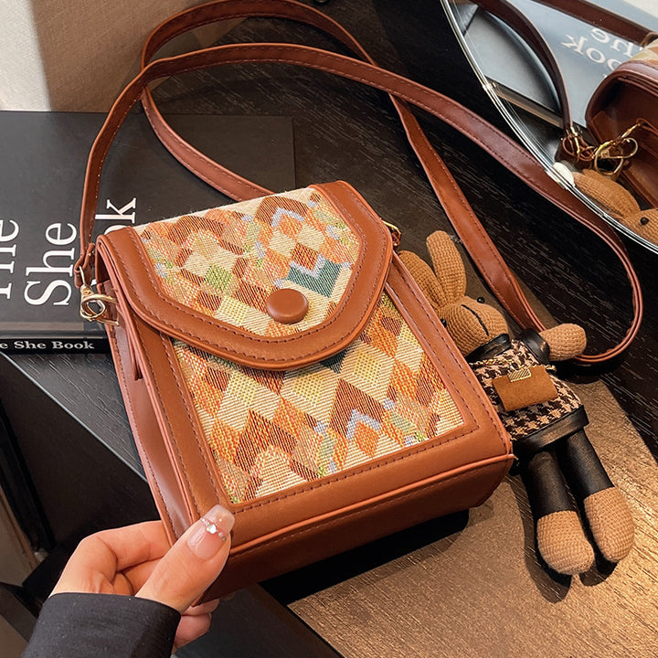Geometric Pattern Crossbody Bag
