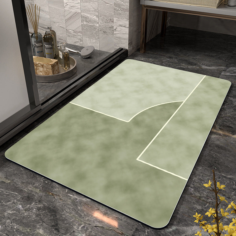 Abstract Modern Bath Mat Stornfield