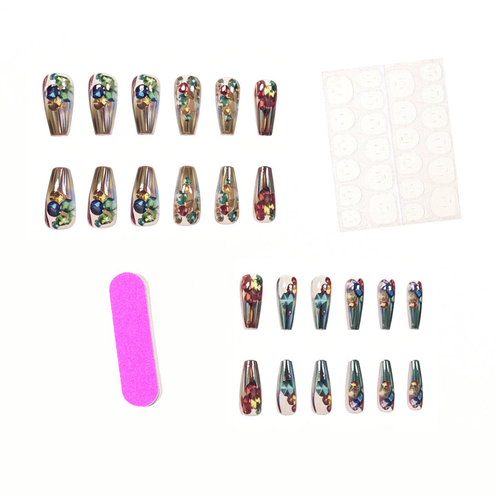 Decorative Crystal Acrylic Nail Enhancements Stornfield