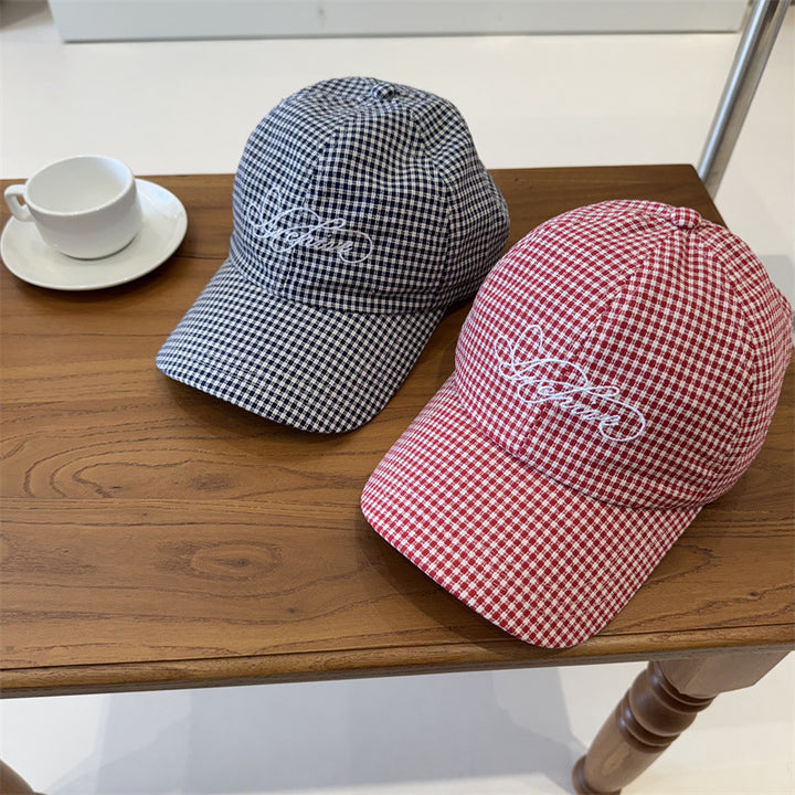 Women's Gingham Checkered Baseball Cap Stornfield