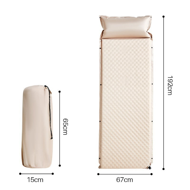 padded foldable outdoor camping mattress with built-in pillow and water-resistant Oxford fabric Stornfield