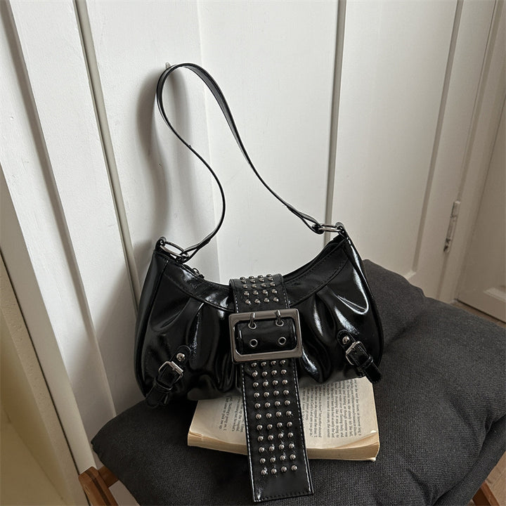 Studded Detail Handheld Purse