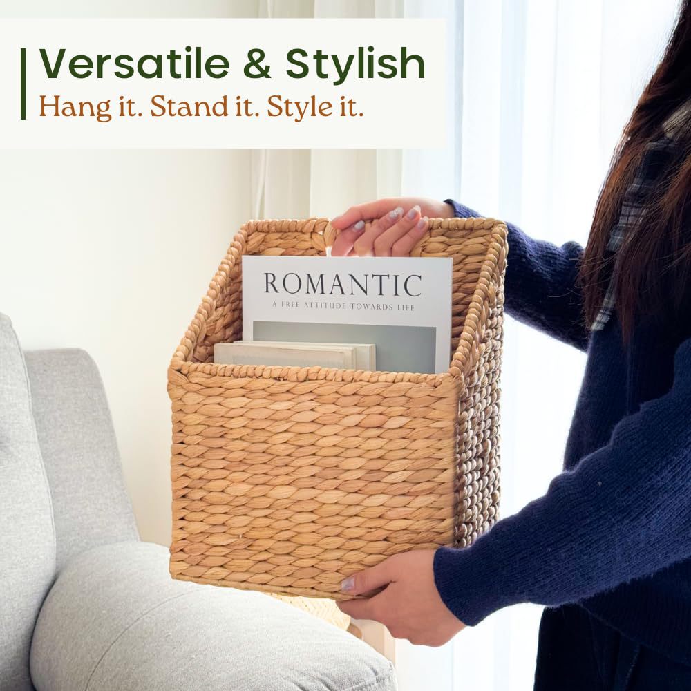 Decorative Woven Trash Bin Stornfield