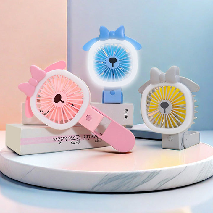 Women's Portable Handheld Fan with Cute Animal Design Stornfield