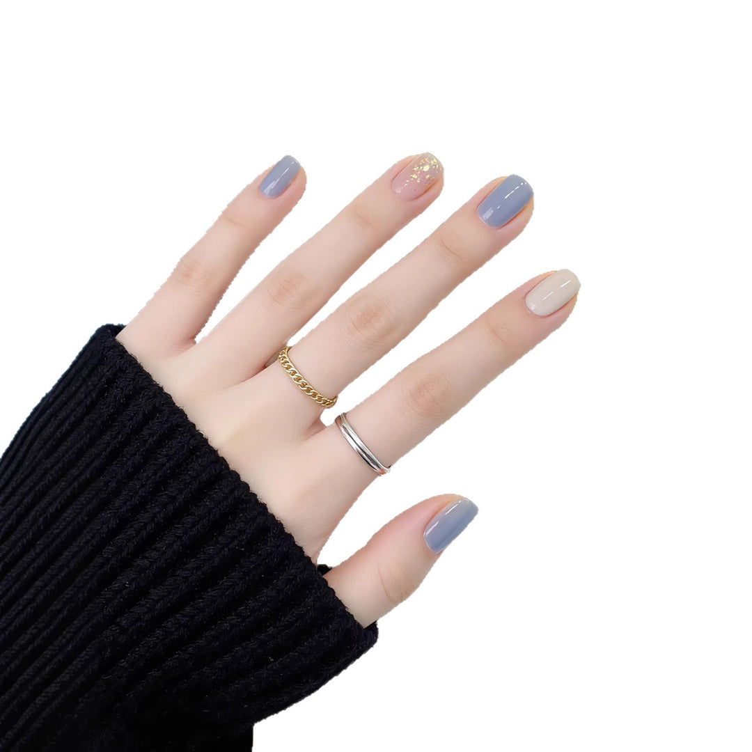 Artistic Gradient Press-On Nails