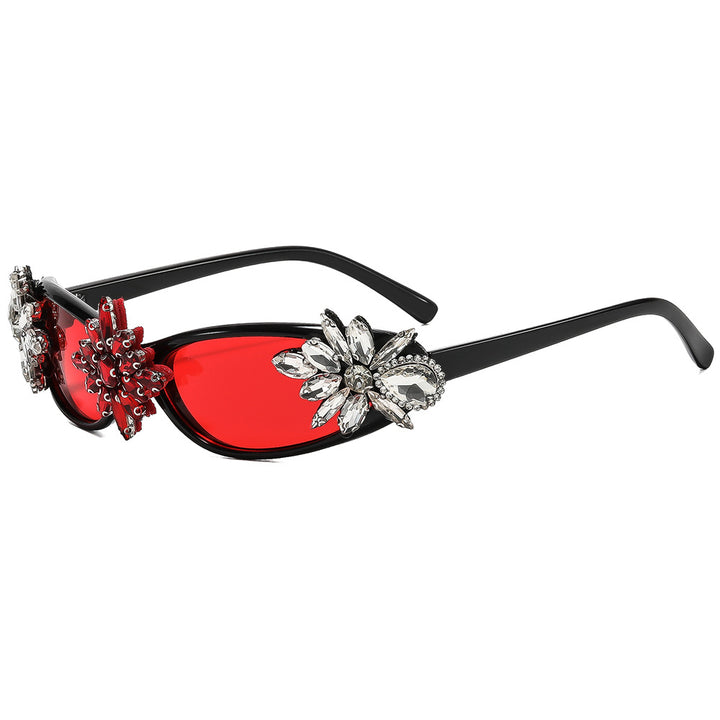 Ladies Glamorous Designer Sunglasses with Floral Accents Stornfield