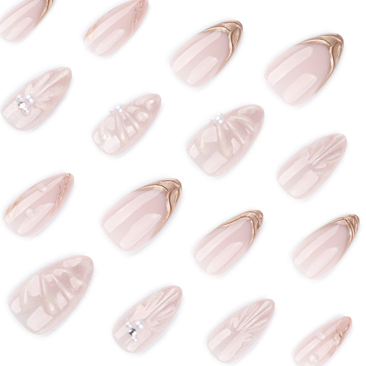 Artistic Nail Art with elegant relief design Stornfield