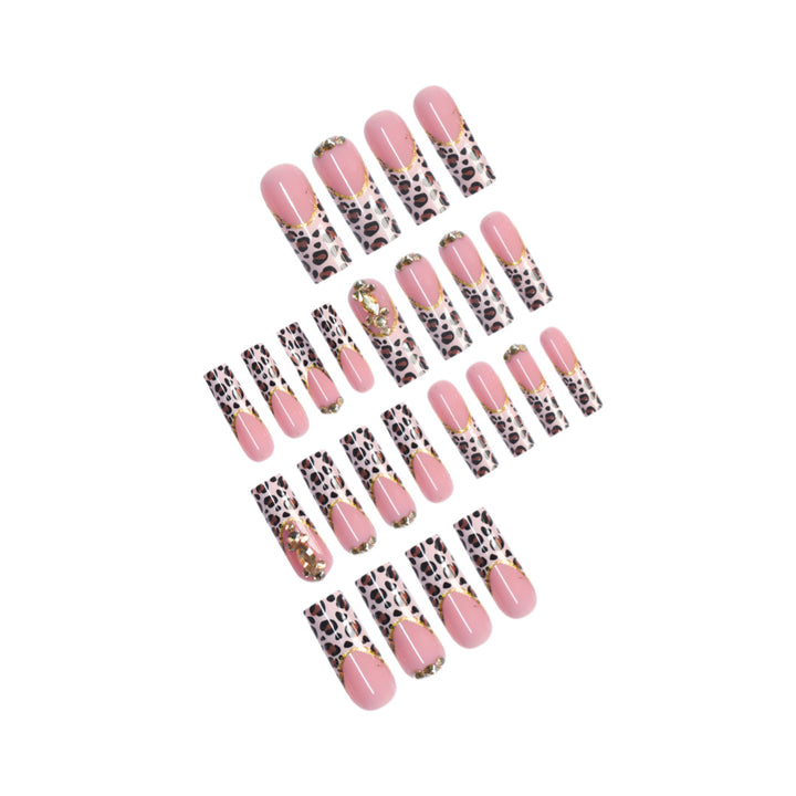 Artistic Leopard Print Press-On Nail Design Stornfield