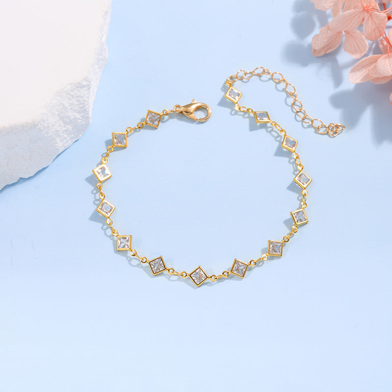 Elegant Glass Chain Bracelet Stornfield