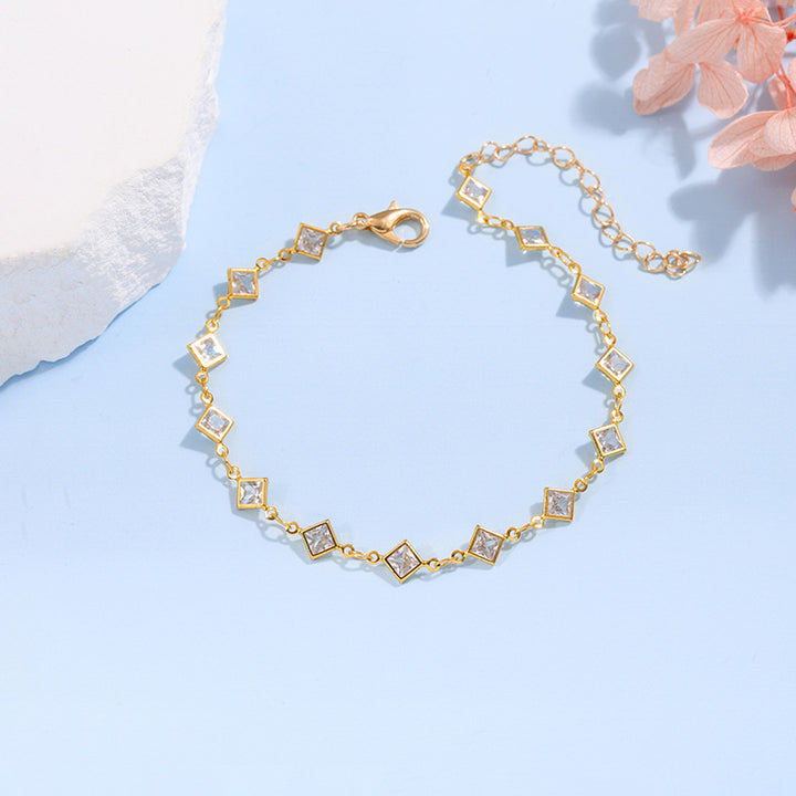 Elegant Glass Chain Bracelet Stornfield
