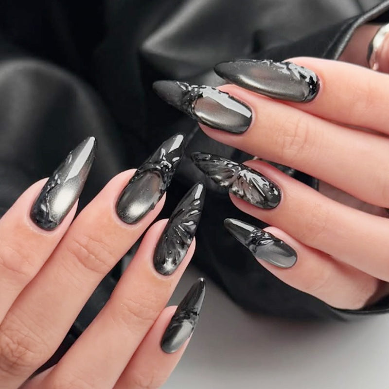 Artificial nail set with elegant and shimmering design Stornfield