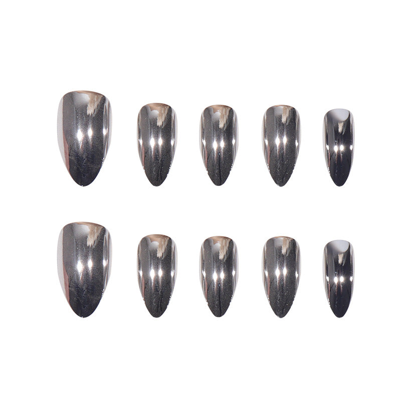 Long Pointed Press-On Nails with High Gloss Finish Stornfield