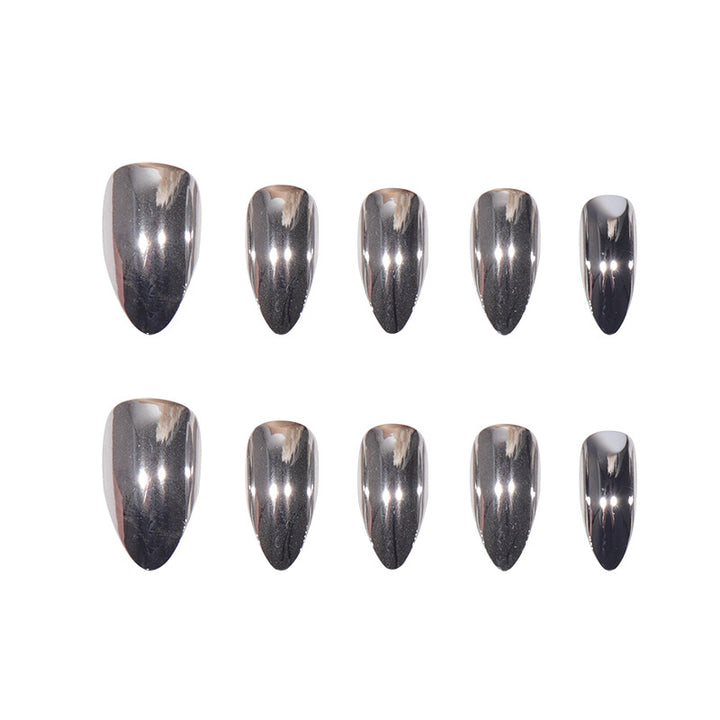 Long Pointed Press-On Nails with High Gloss Finish Stornfield