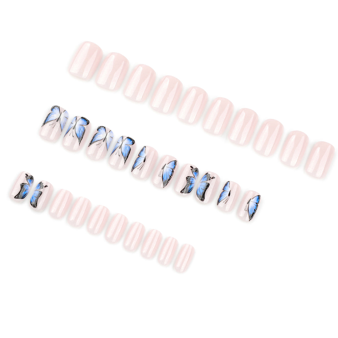 Artificial Nail Art with Butterfly Design Stornfield