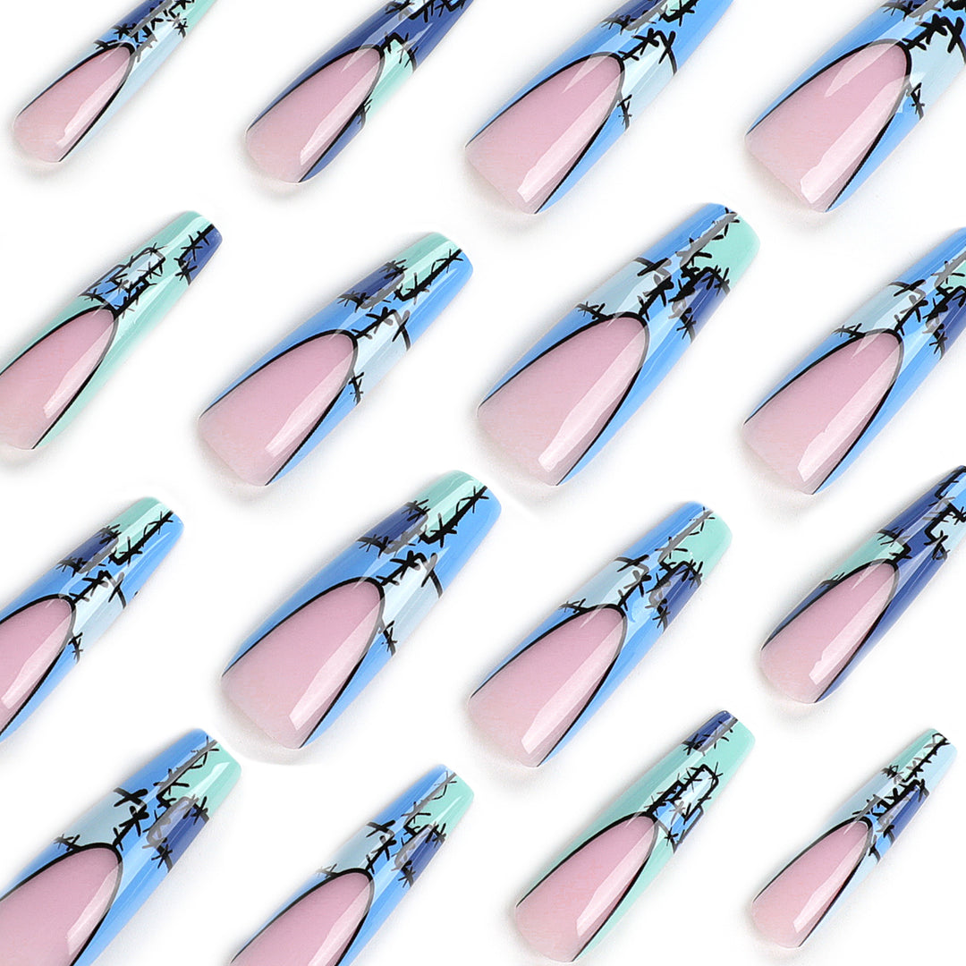 Artistic stiletto nails with modern decorative accents Stornfield