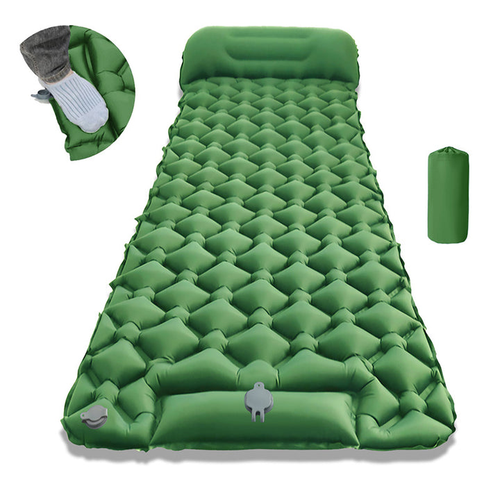 Air Mattress With Integrated Headrest And Comfortable Valve System Stornfield