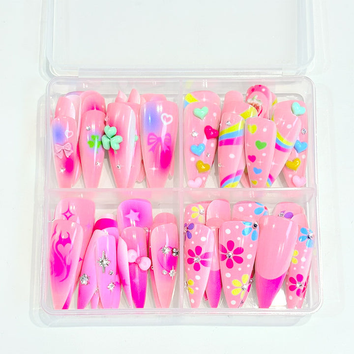Playful Themed Press-On Nail Set Stornfield