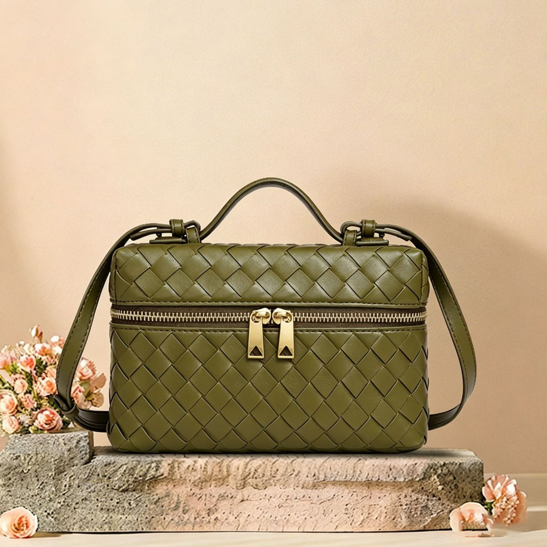 Woven Leather Cosmetic Case Stornfield