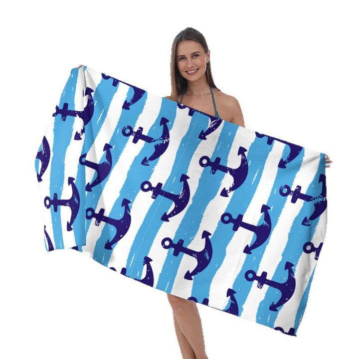 Beach towel with colorful tropical motif Stornfield