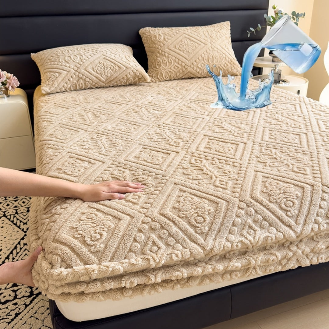 Luxurious Embossed Fleece Bedspread