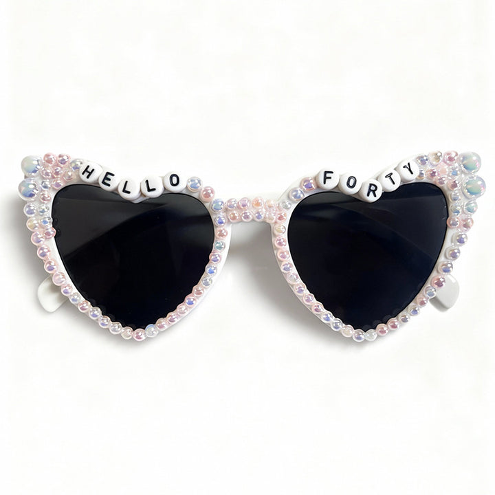 Pearl-Embellished Cat-Eye Sunglasses Stornfield
