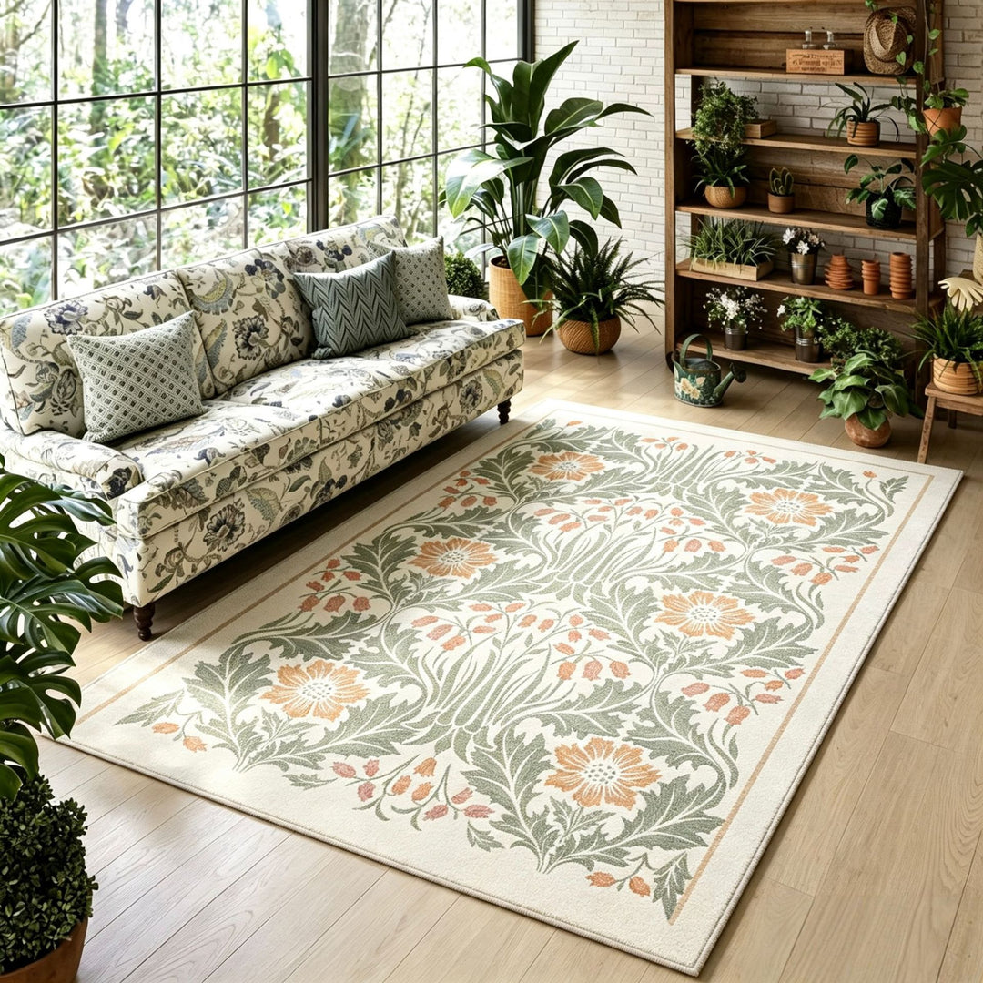 Elegant Floral Area Rug