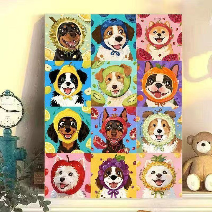 Whimsical Dog Portrait Wall Art Stornfield