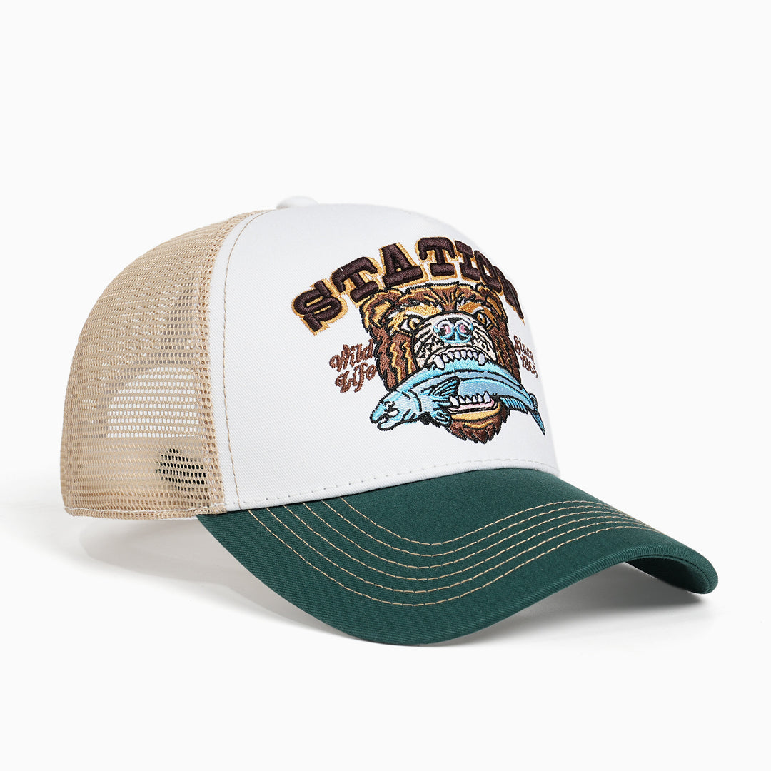 Women Trucker Cap with large embroidery design Stornfield