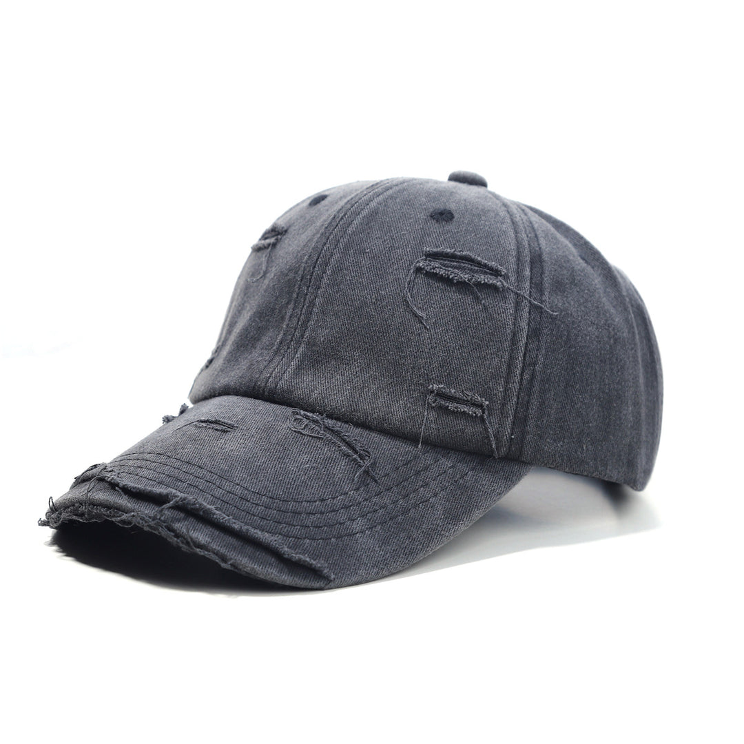 Women's washed baseball cap with destroyed look Stornfield
