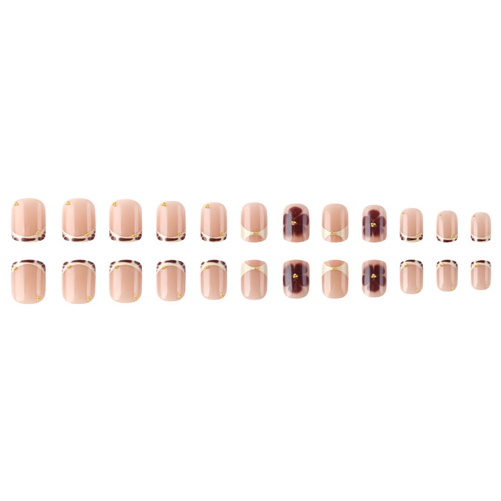 Elegant French Tip Press-On Nails Collection Stornfield