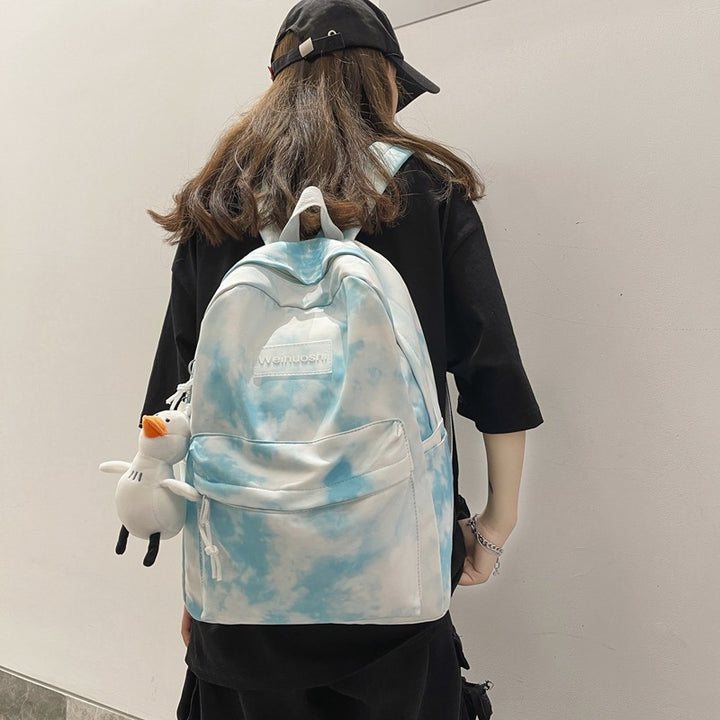 Cloud-Patterned Casual Backpack Stornfield