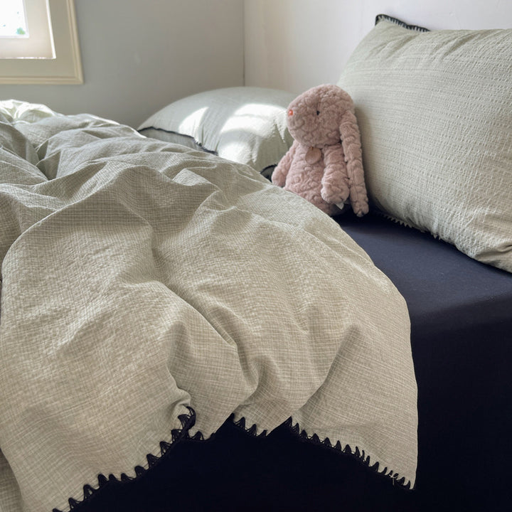 Premium Textured Duvet Cover Set
