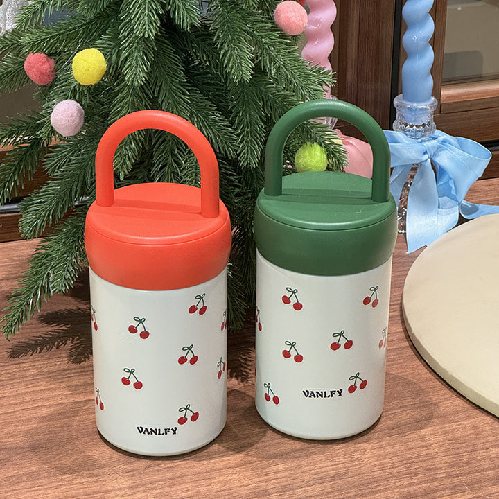 Women's Insulated Drinking Cup with Fruity Cherry Design Stornfield