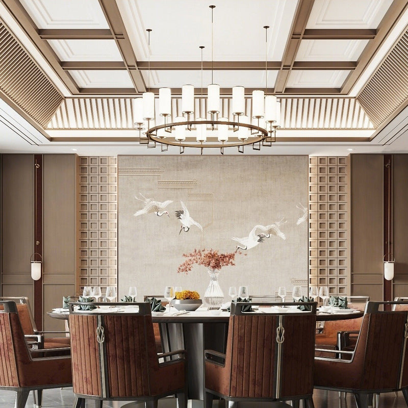 Modern Circular Dining Table with Sleek Finishing
