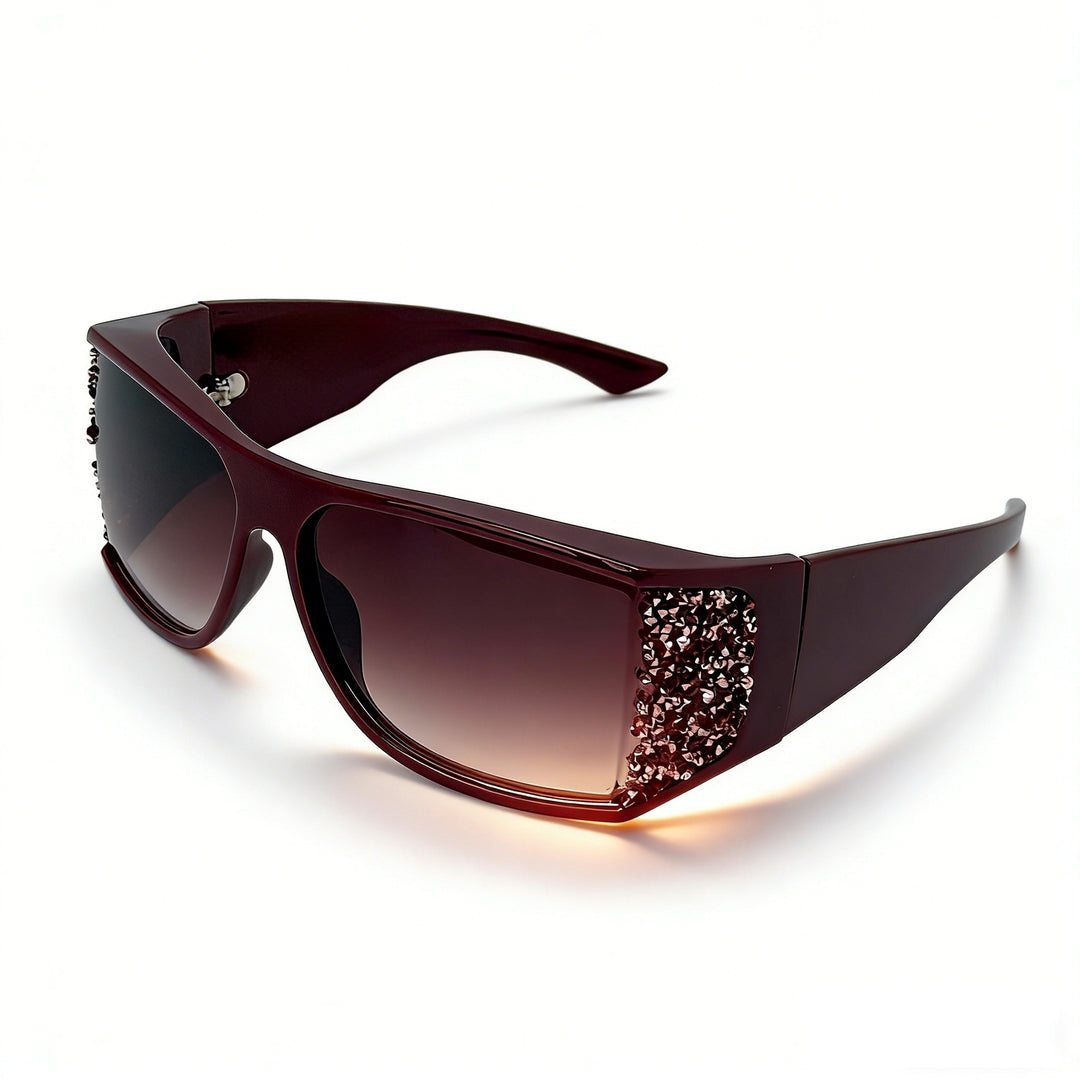 Women's Sporty Sunglasses with Sparkling Appliqués Stornfield