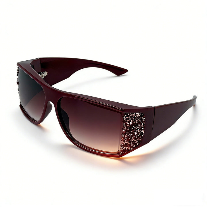 Women's Sporty Sunglasses with Sparkling Appliqués Stornfield