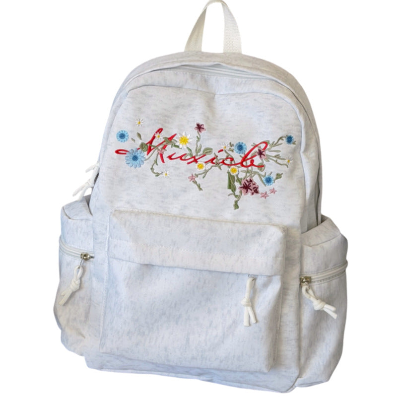 Stylish Embroidered Multi-Pocket Backpack Stornfield