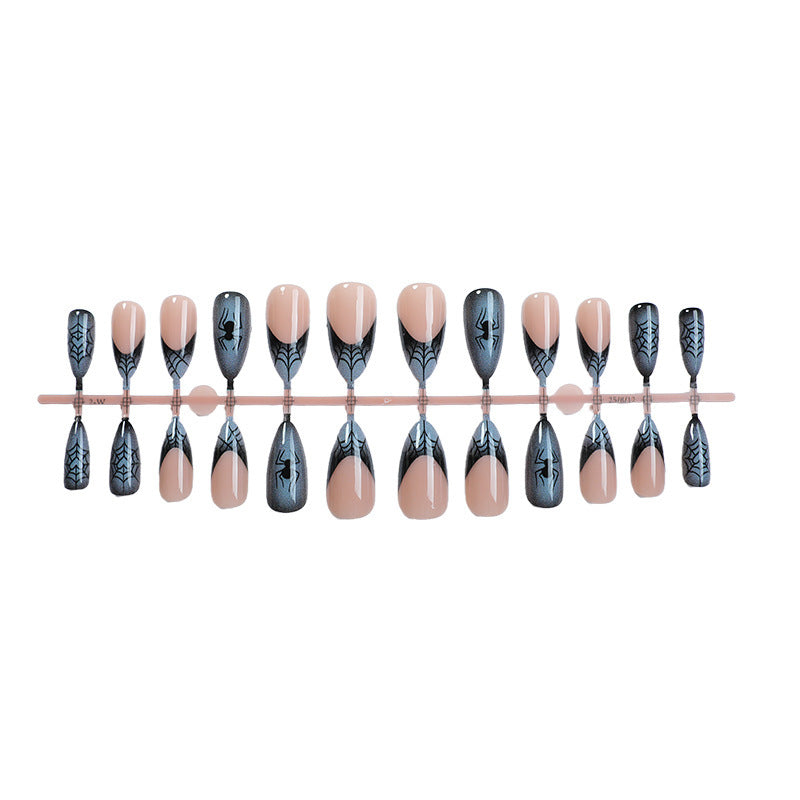 Acrylic Nail Set with Stylish Spider Design Stornfield