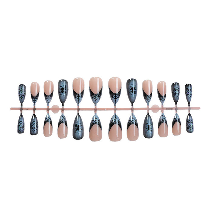 Acrylic Nail Set with Stylish Spider Design Stornfield
