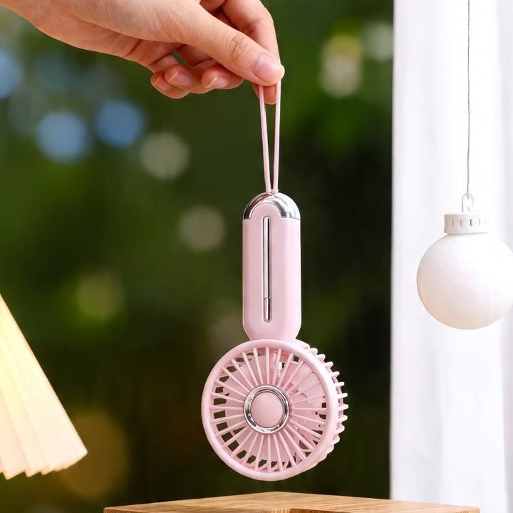 Women portable handheld fan with USB charging function and ergonomic design Stornfield