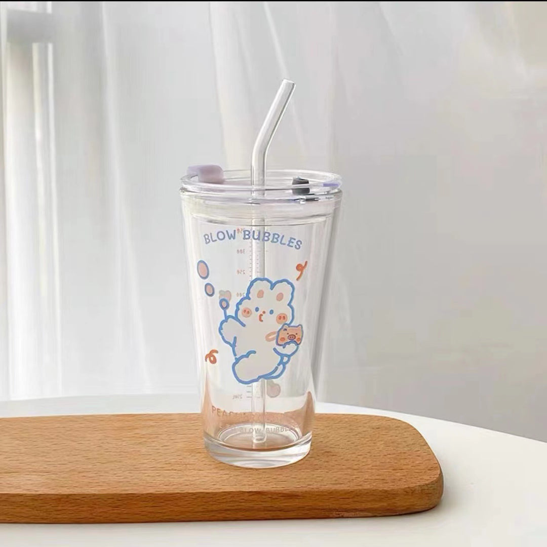 Ladies funny Tritan drinking cup with lid and straw Stornfield