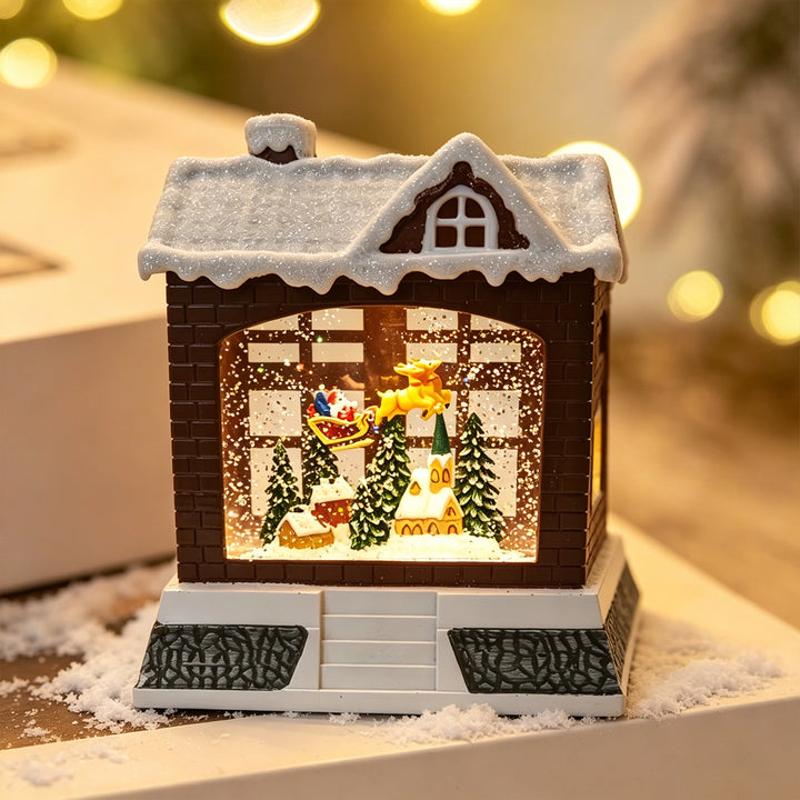 Decorative Christmas lantern with lights Stornfield