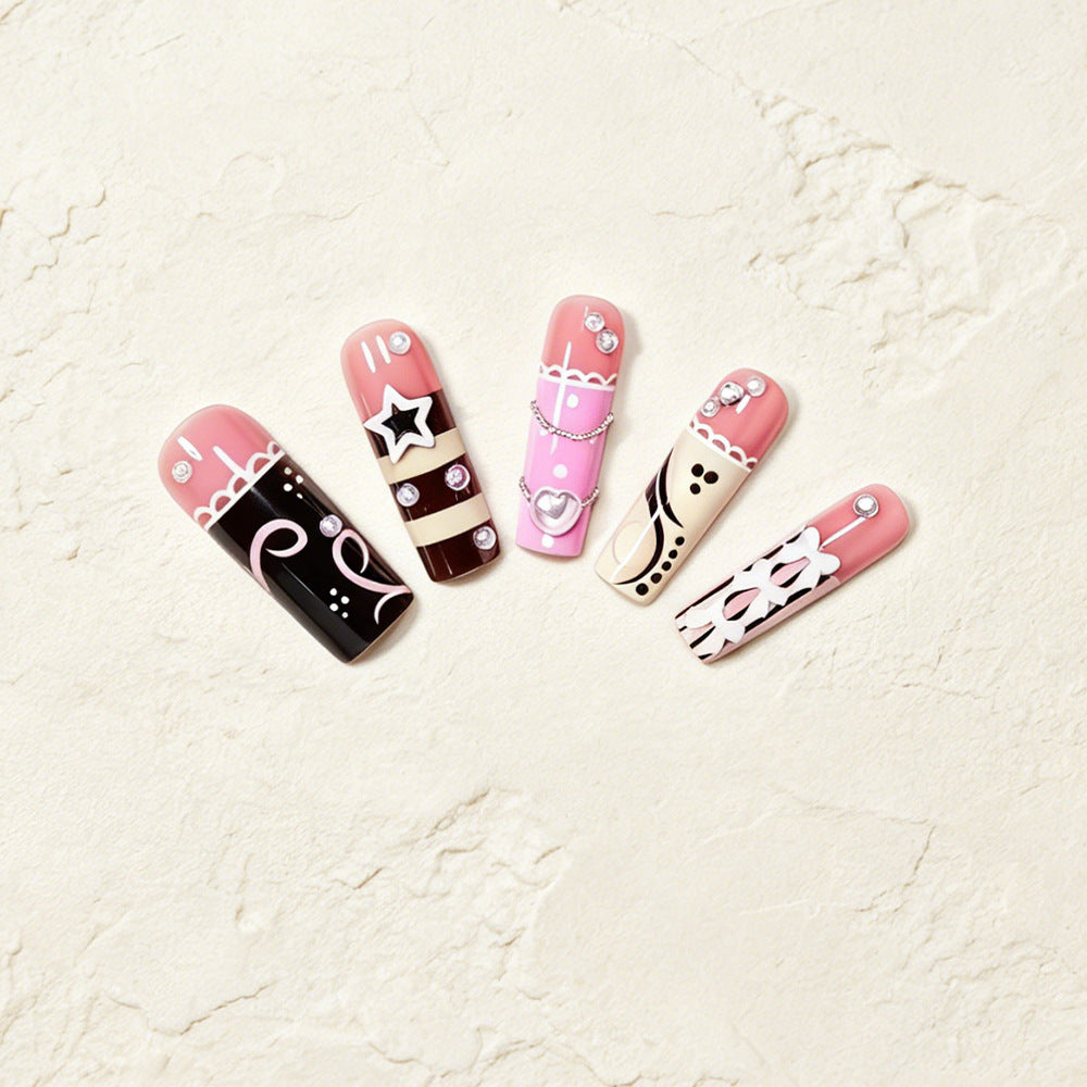 Elegant Artistic Nail Wraps Stornfield