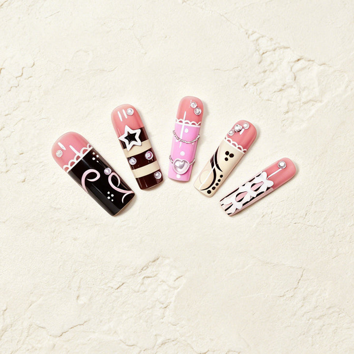 Elegant Artistic Nail Wraps Stornfield