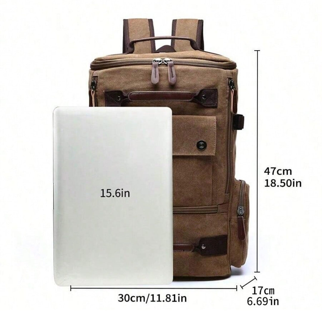 Multi-Functional Canvas Backpack