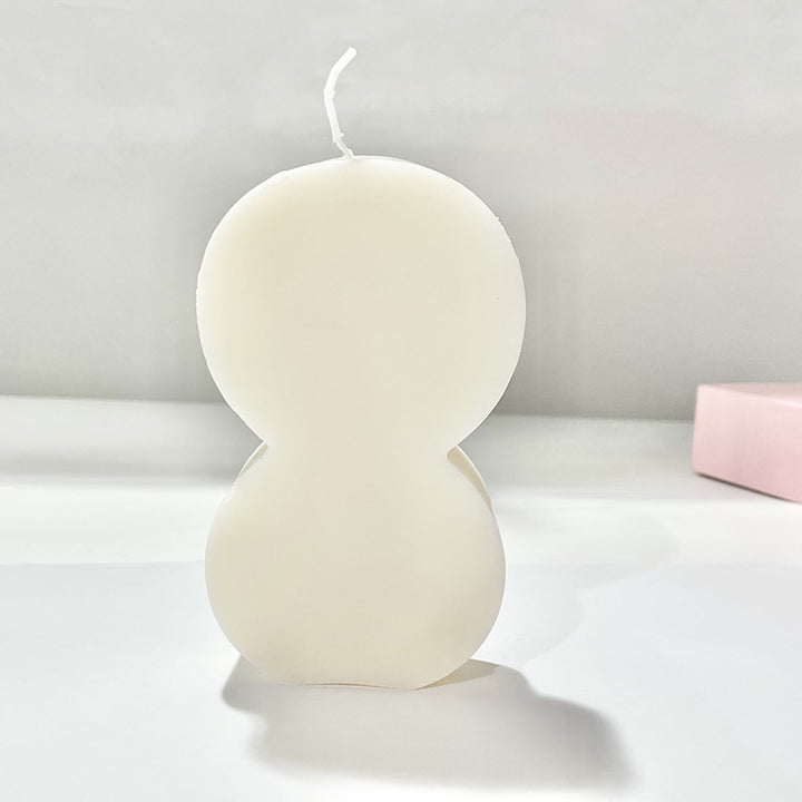 Minimalist Arch-Top Sculptural Pillar Candle