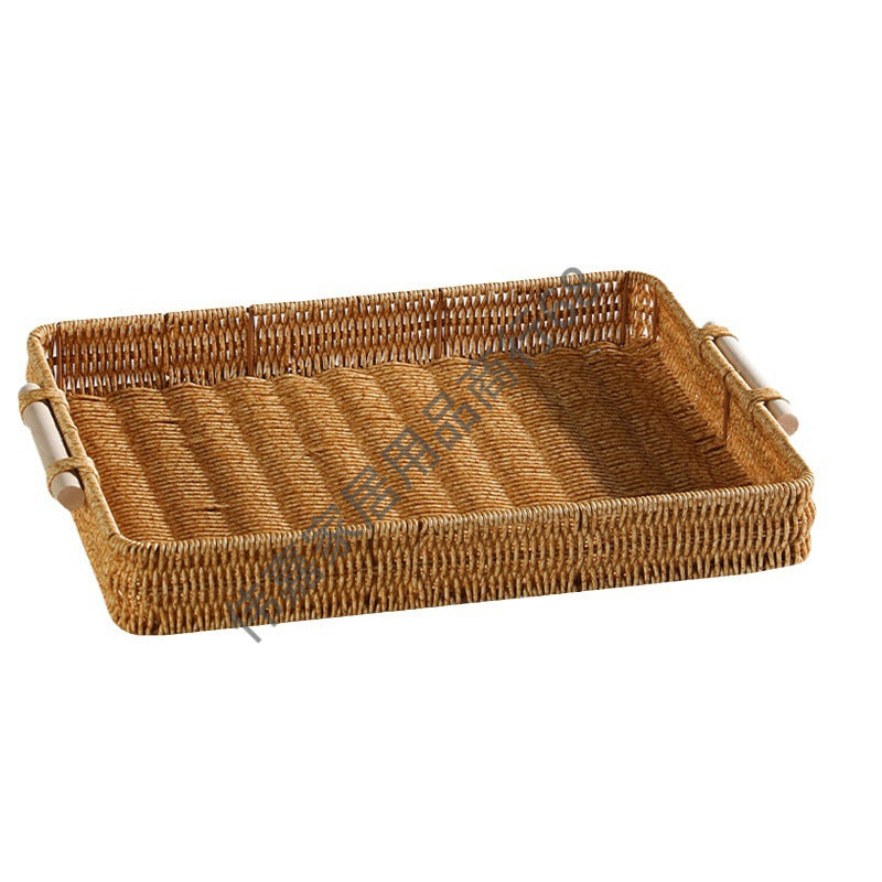 Handwoven Decorative Serving Tray Stornfield