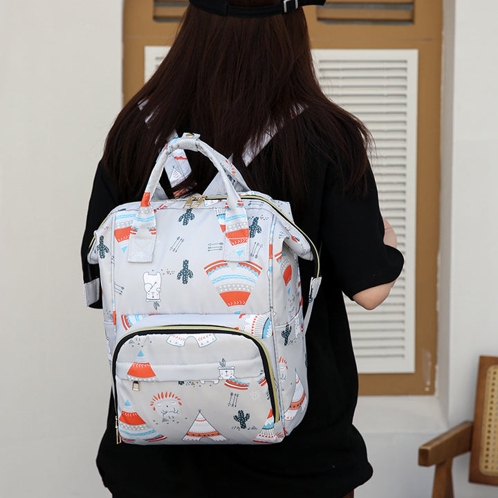 Multi-Purpose Floral Print Backpack Stornfield