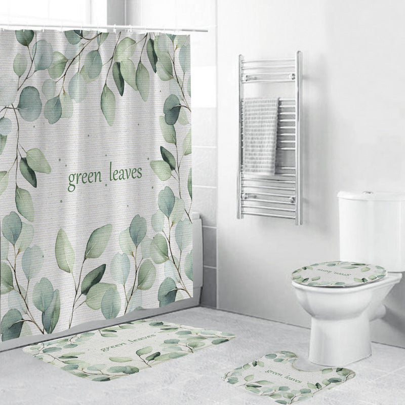 Leafy Botanical Themed Bathroom Ensemble Stornfield