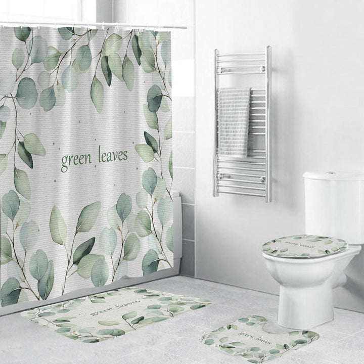Leafy Botanical Themed Bathroom Ensemble Stornfield